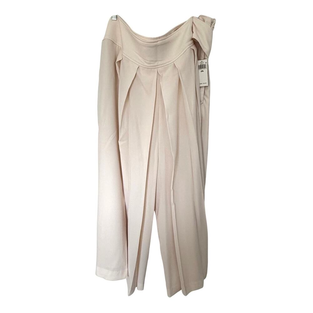 Lauren Ralph Lauren (22W) Cream Layered Palazzo Culotte Wide Leg Pants NWT